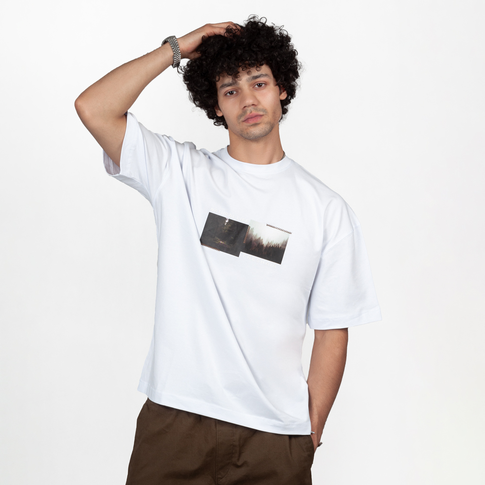 تیشرت اورسایز جلو چاپ دار