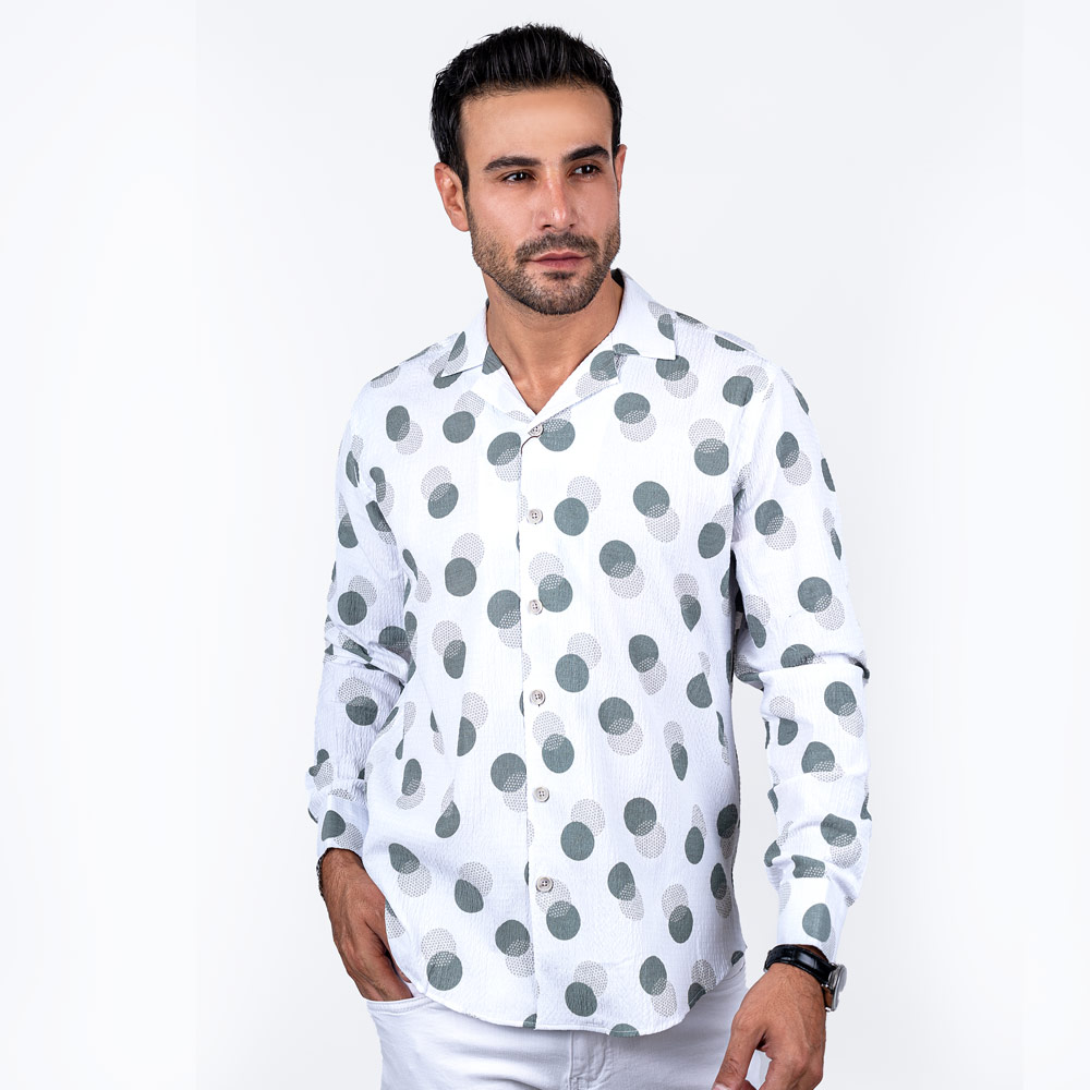 پیراهن آستین بلند یقه انگلیسی circle