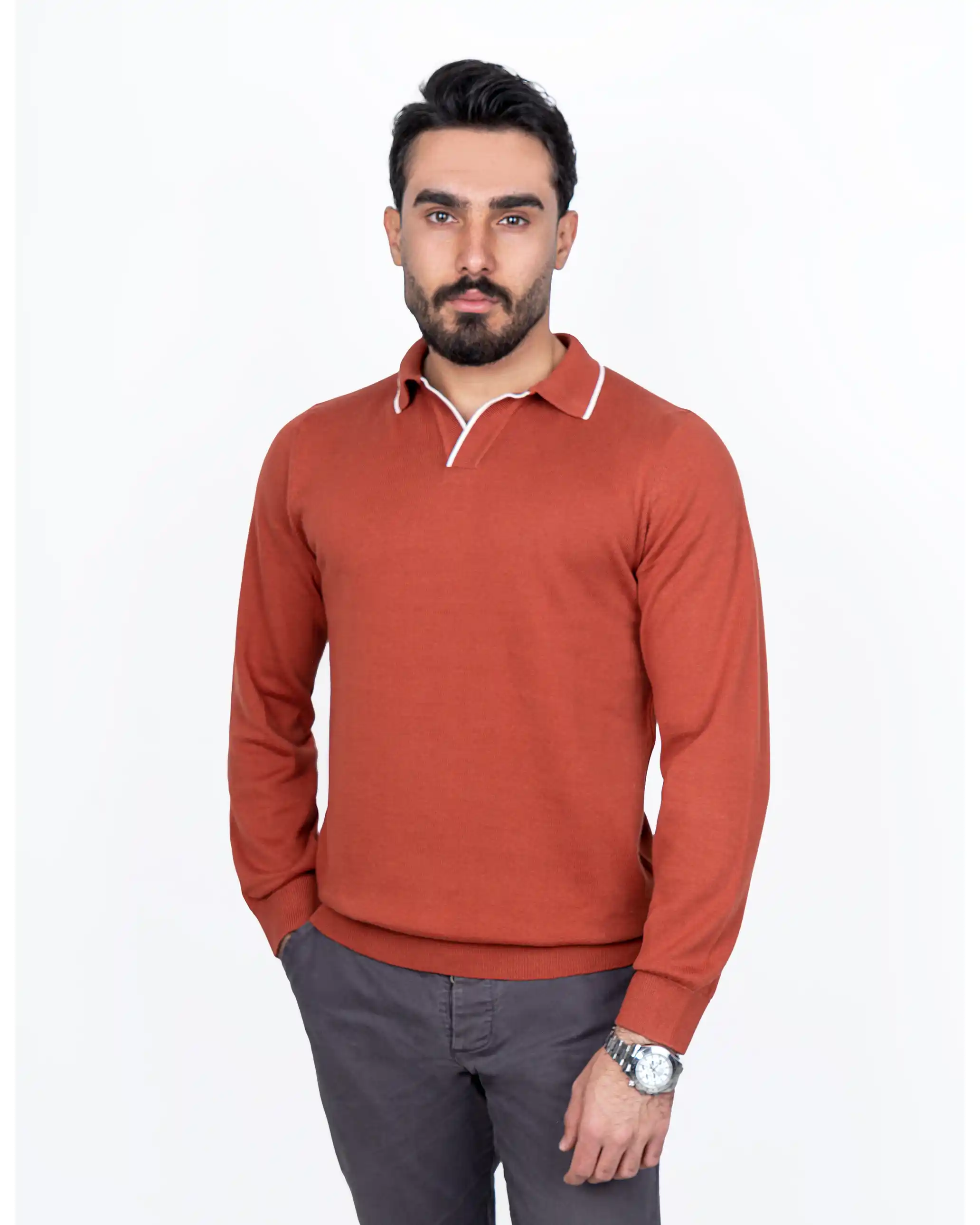 پلیور یقه هفت پولو