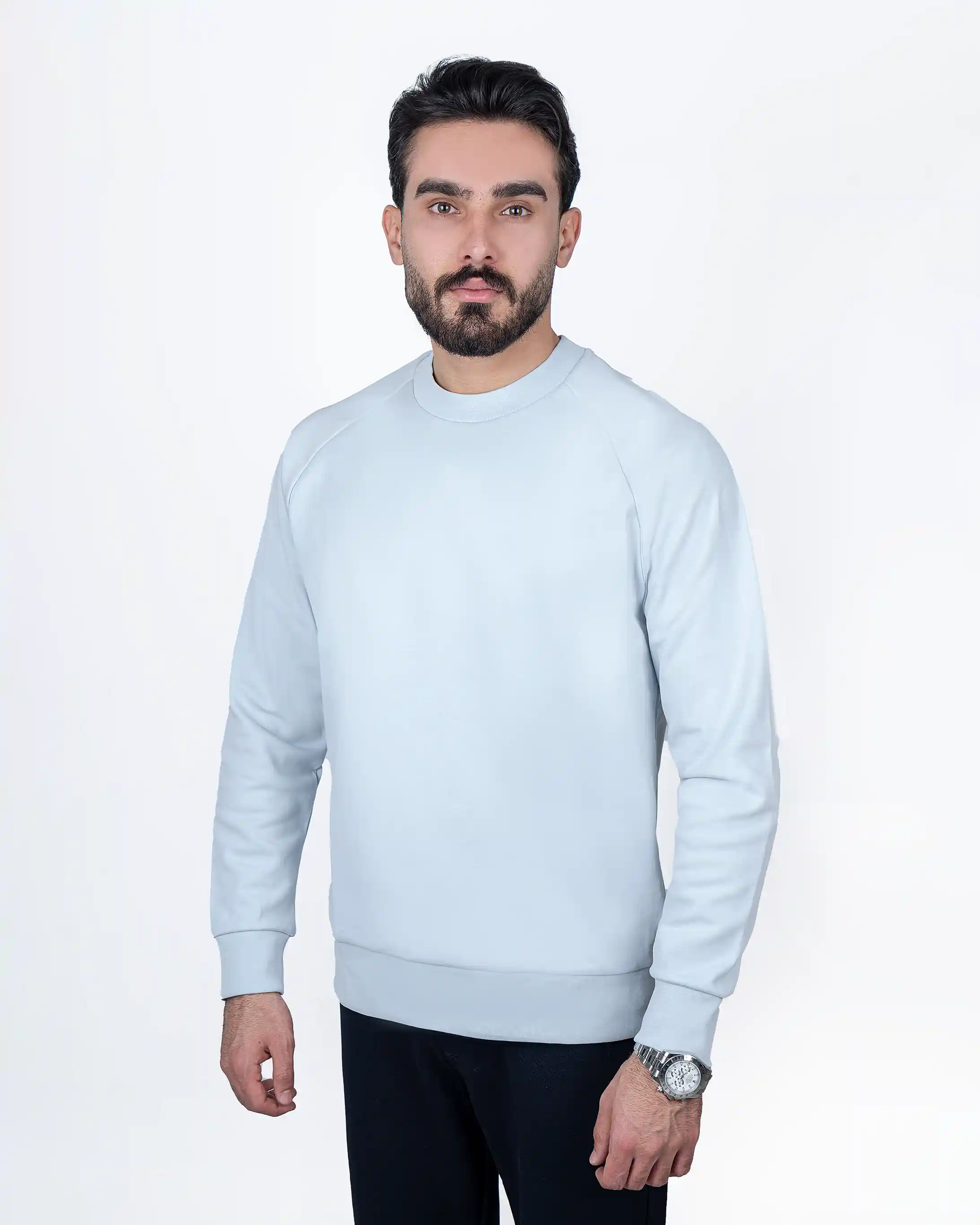 پلیور یقه گرد آستین رگلان دورو استیج