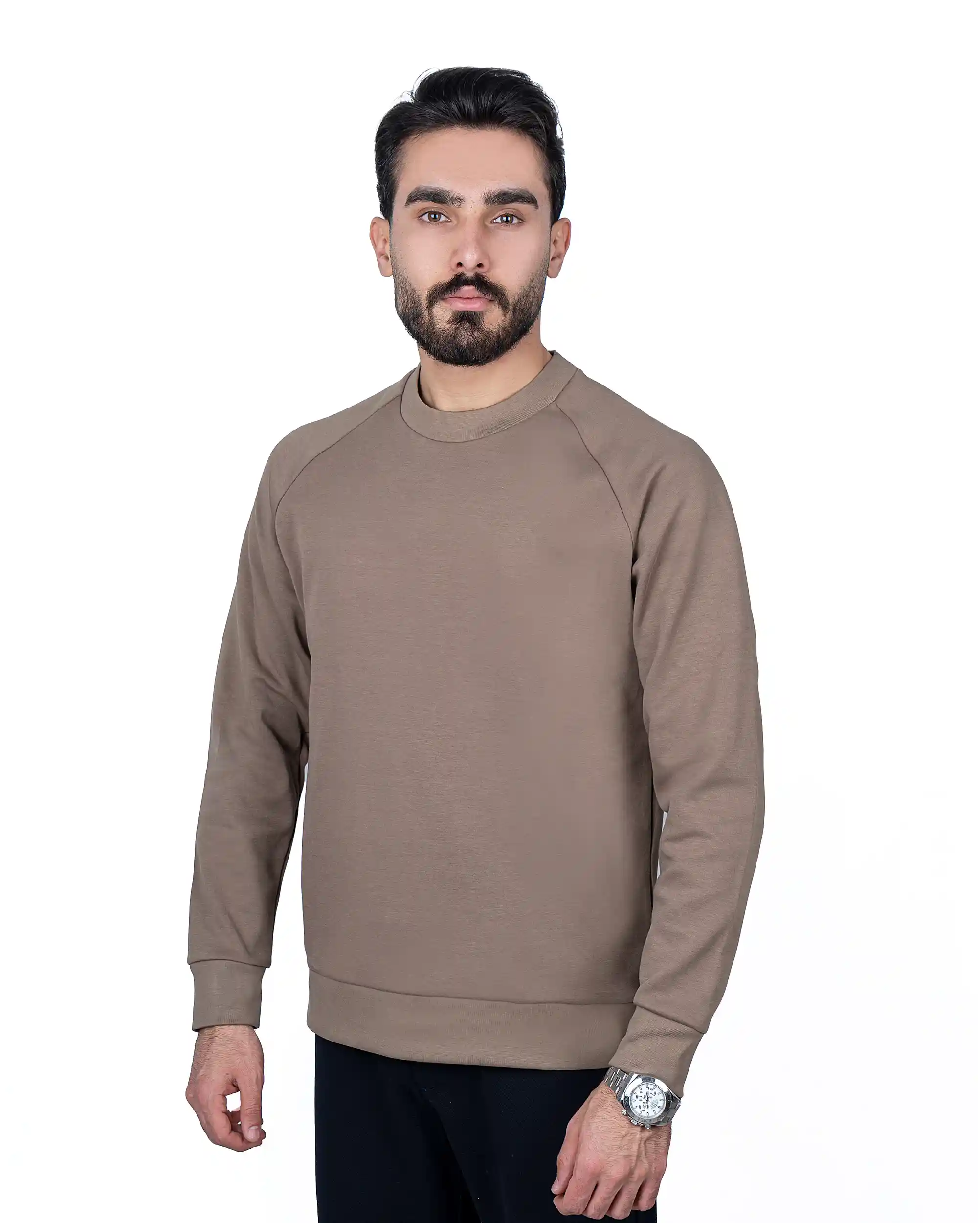 پلیور یقه گرد آستین رگلان دورو استیج