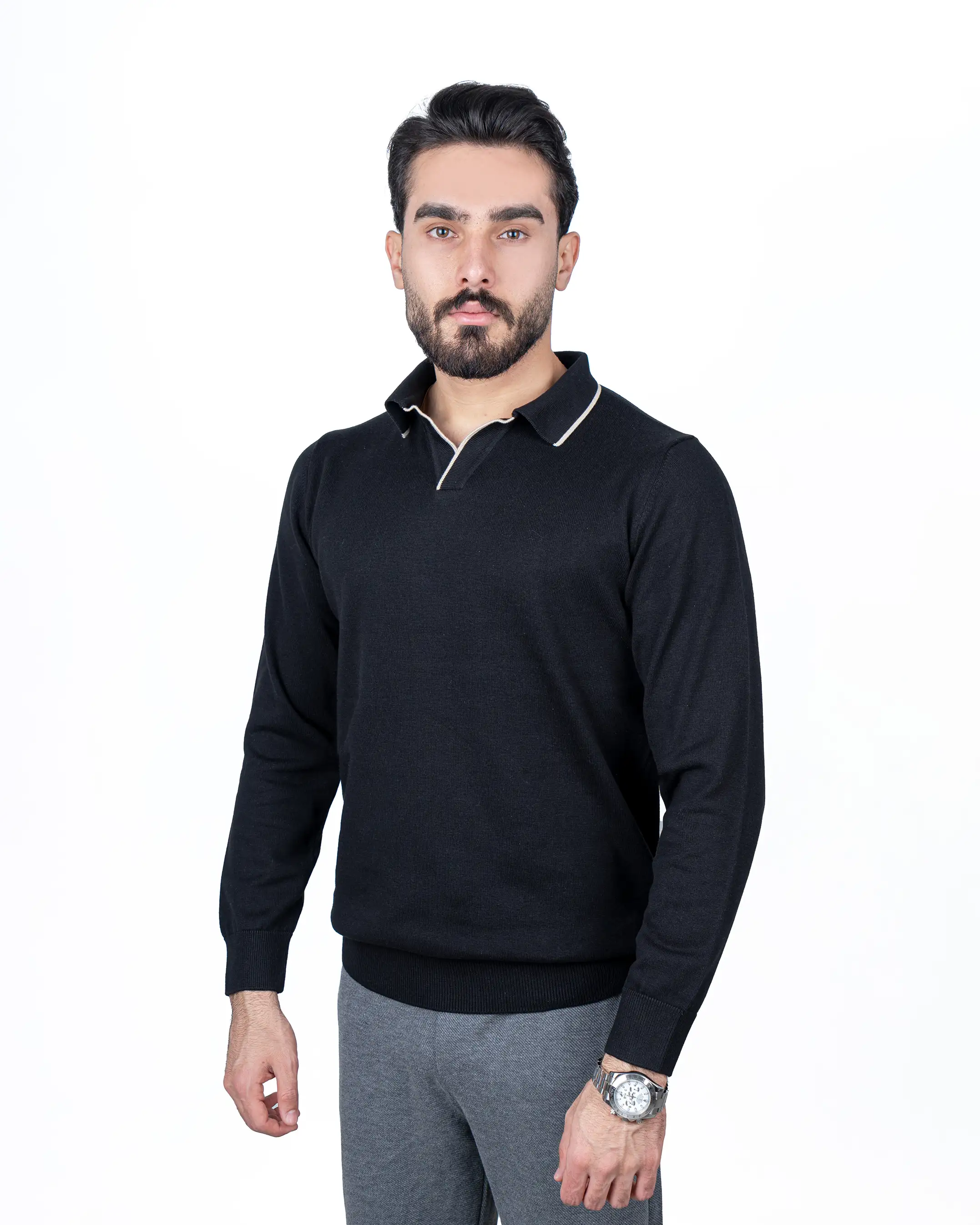 پلیور یقه هفت پولو