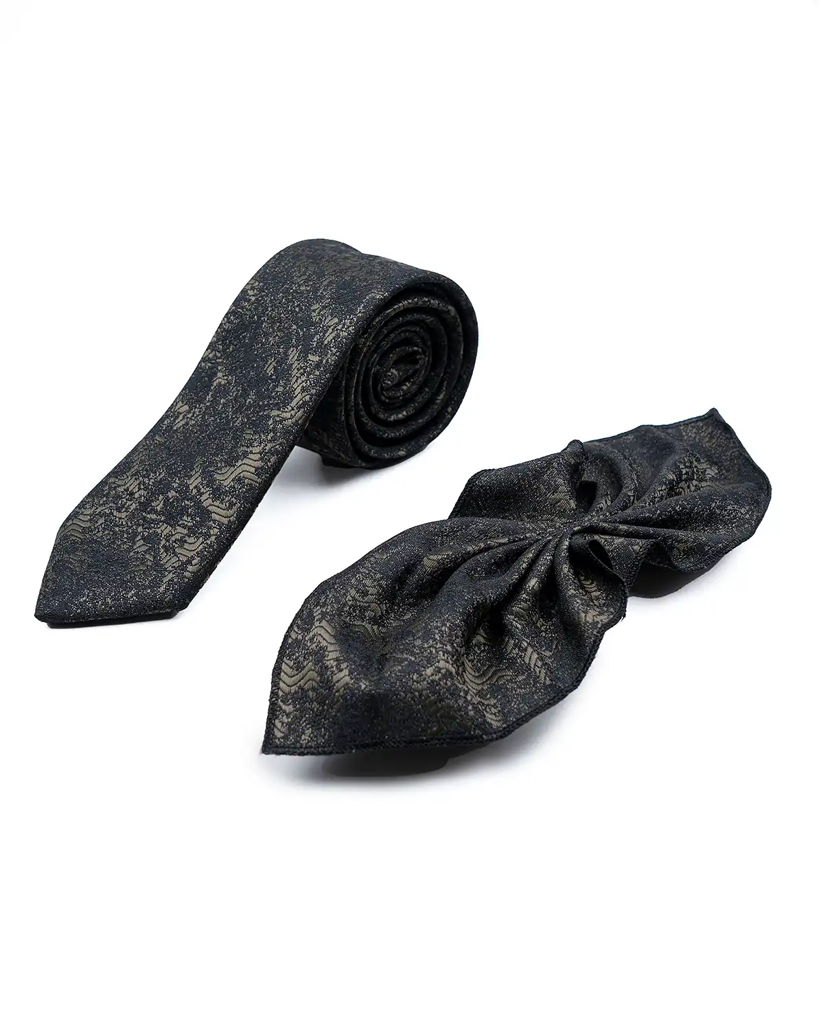 ست کراوات و پوشت طرح دار