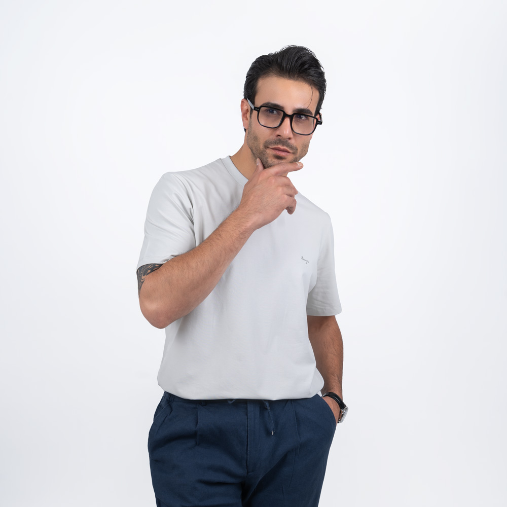 تیشرت یقه گرد رگولار فیت 