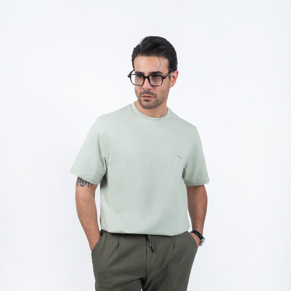 تیشرت یقه گرد رگولار فیت 